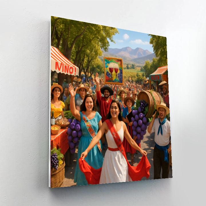 Festa De La Vendimia - Argentina Painting Number Kit
