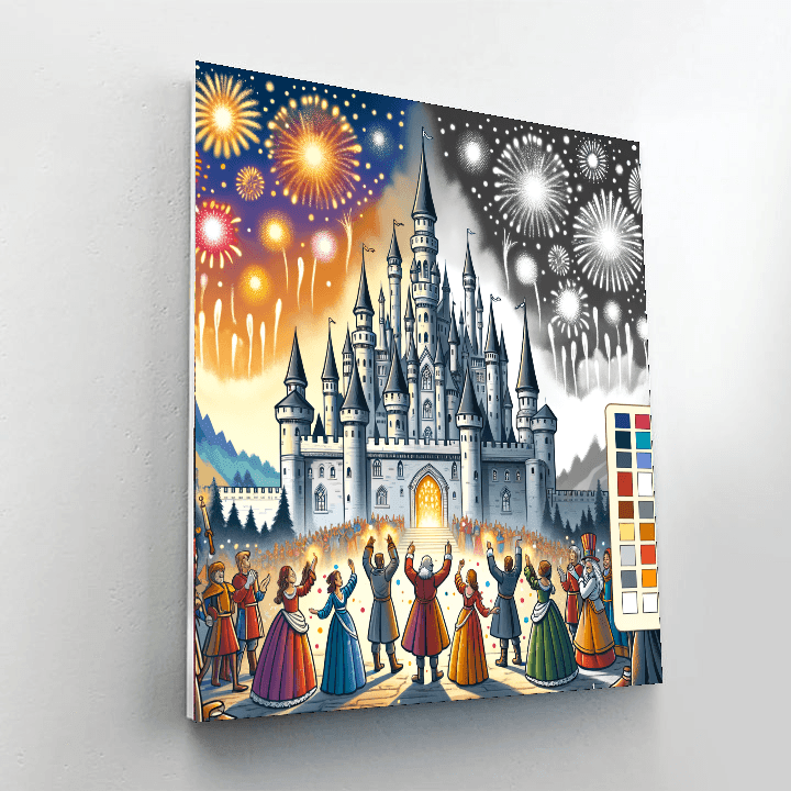 Fantasy Castle Celebration DIY Paint By Numbers