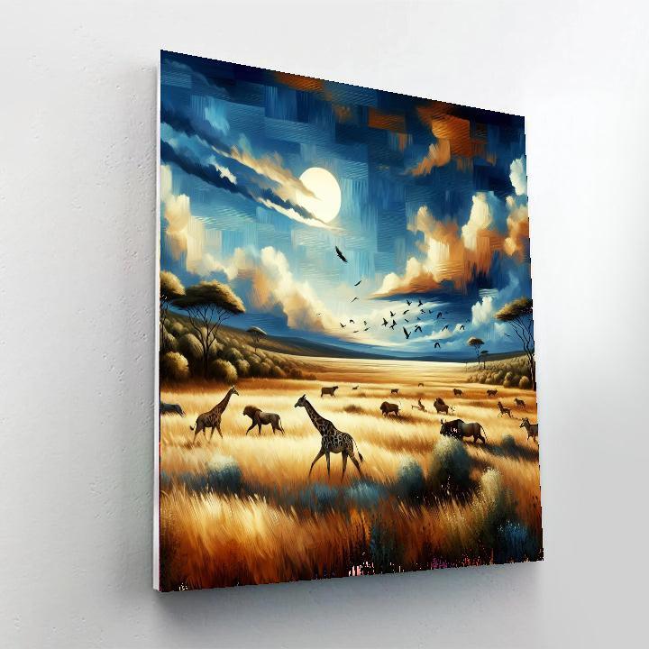 Horizon Of The Savanna Paint By Numbers Art