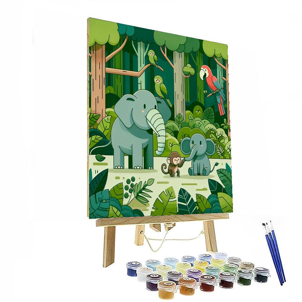 Gentle Giant Jungle Journey Painting By Numbers Kit