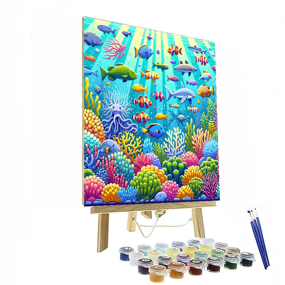 Radiant Reef Rendezvous Numbered Painting Kits