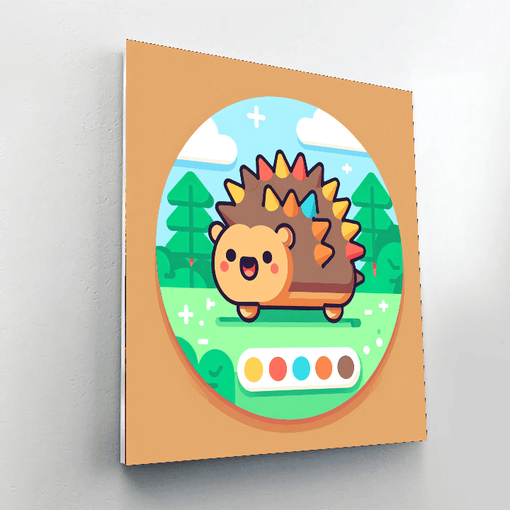 Hilarious Hedgehog Paint By Numbers Kits