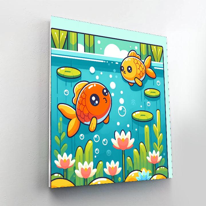 Curious Koi Paint By Numbers Art