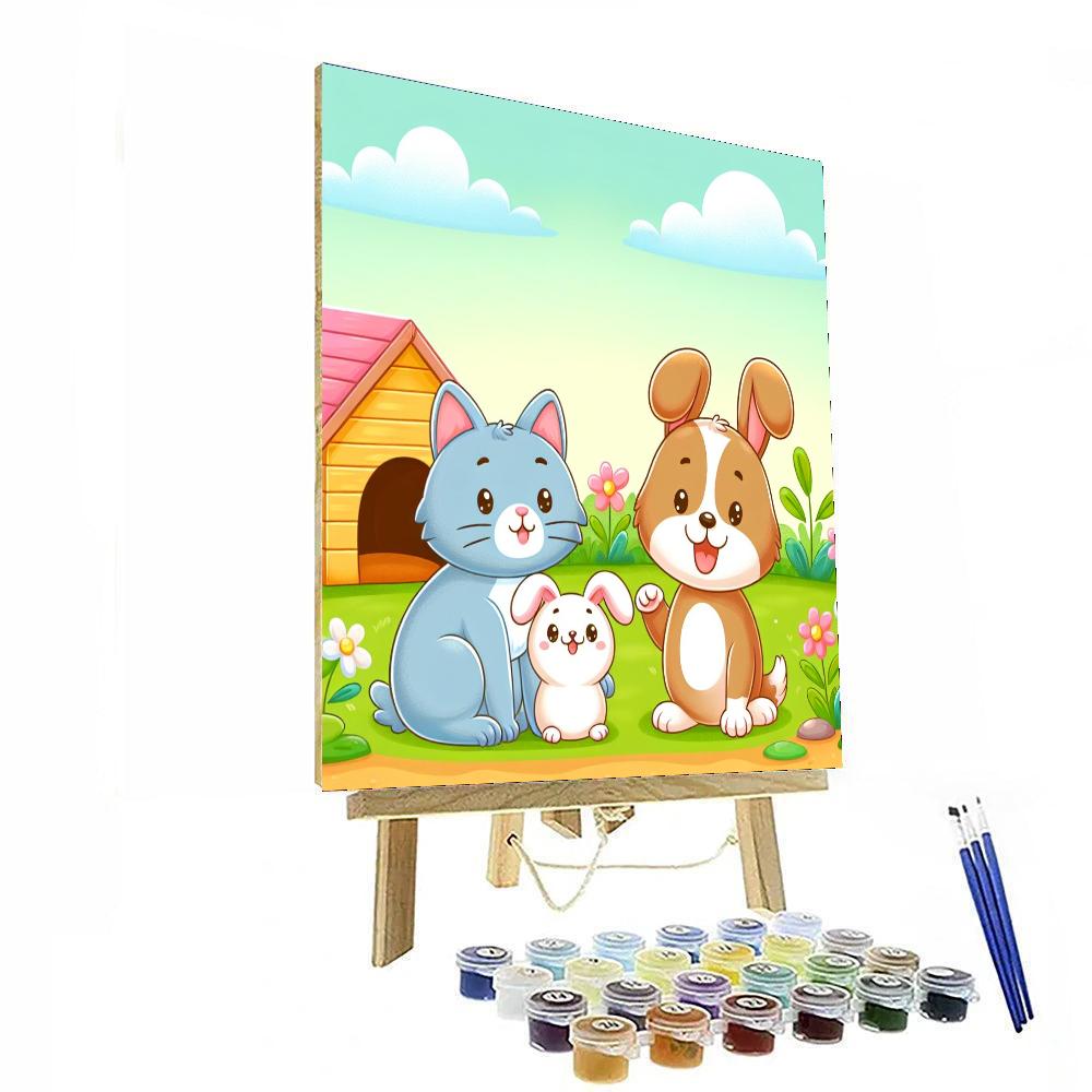 Furry Friends DIY Paint By Numbers