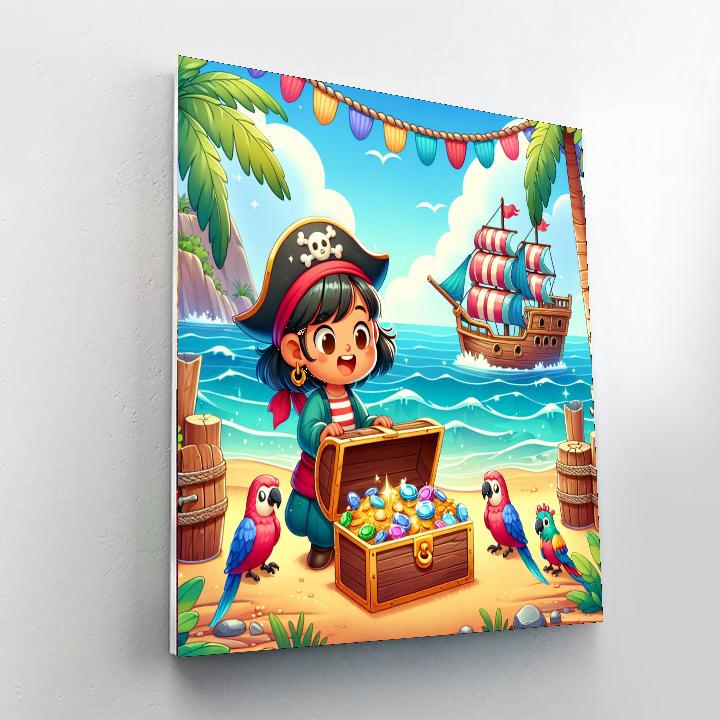 Pirate Cove Exploration DIY Paint By Numbers