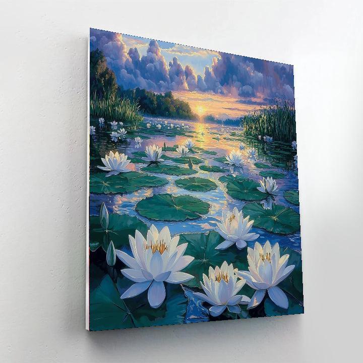 Claude Monet Inspired Monet's Tranquil Waters  Numbered Painting Kits