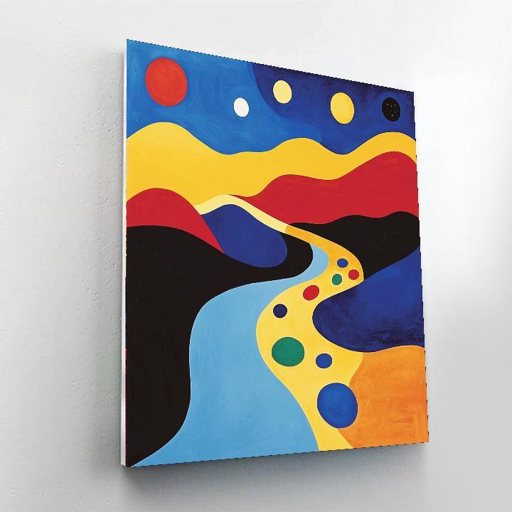 Joan Miró Inspired Visionary Landscapes  Numbered Painting Kits