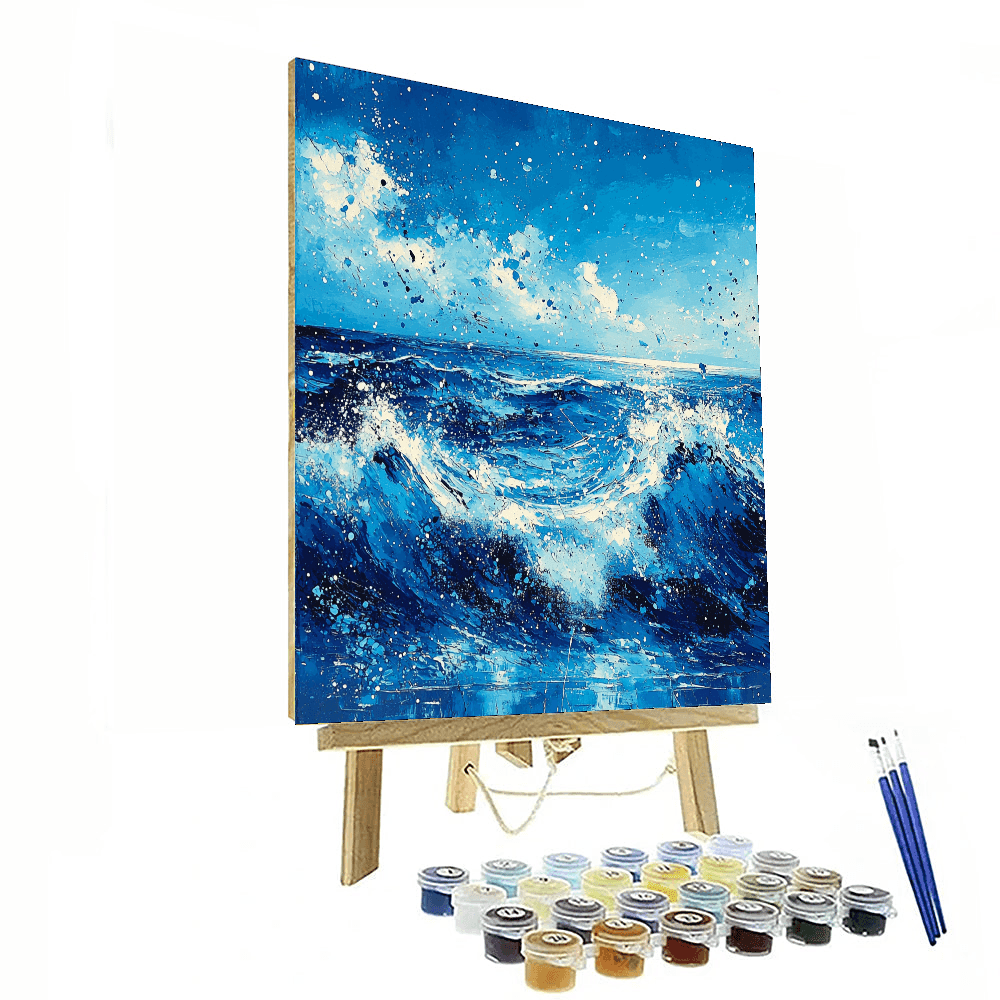 Jackson Pollock Inspired Abstract Seascape Visions  Paint By Number