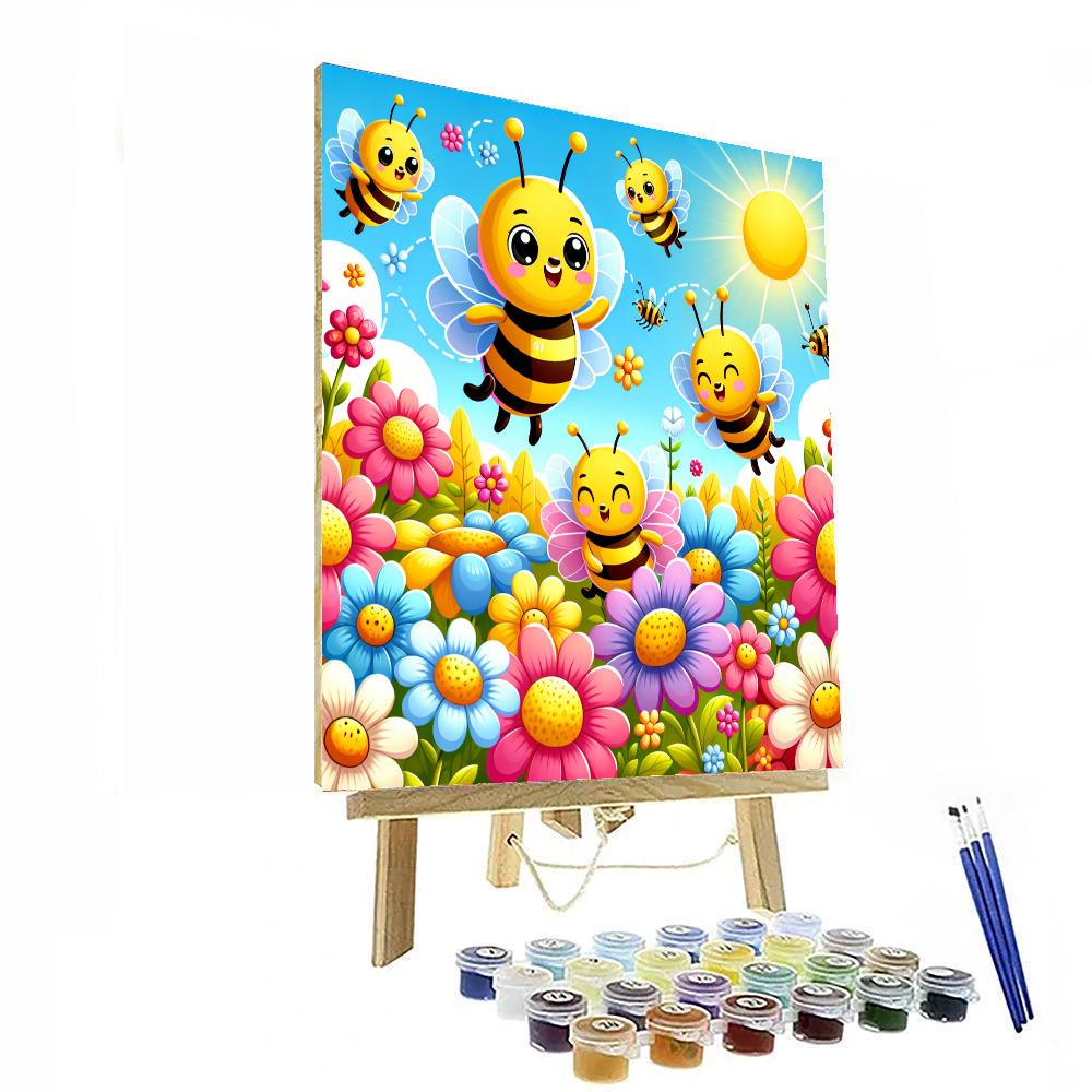 Dancing Honey Bees Paint By Numbers Kits