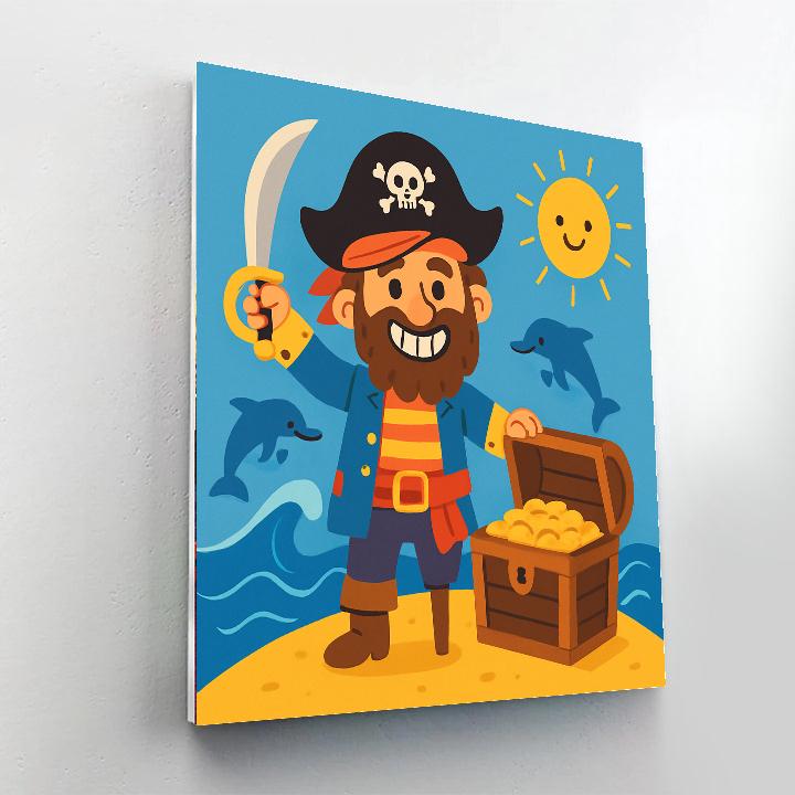 Friendly Pirate Numbered Painting Kits