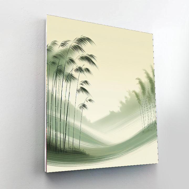 Serene Bamboo Whispers Numbered Painting Kits