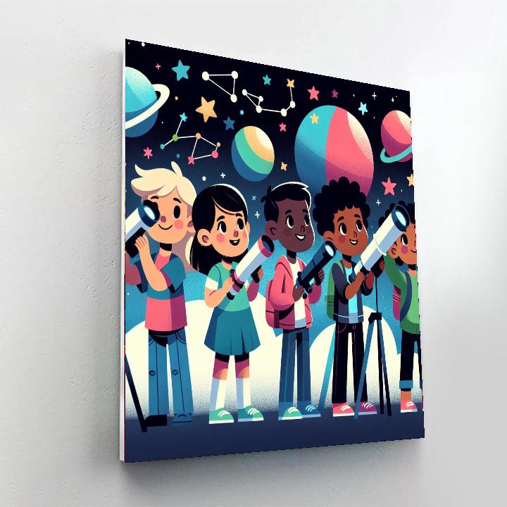 Starlit Astronomy Adventure Paint By Numbers