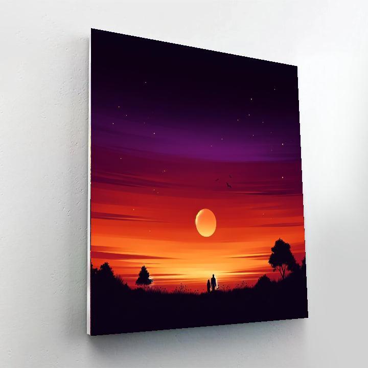 Silhouette Serenade At Dusk Paint By Numbers