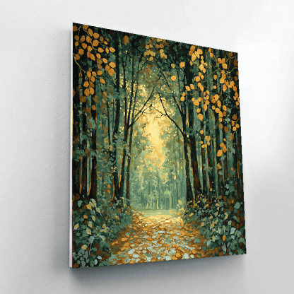 Gustav Klimt Inspired Serenity Of The Forest  Paint By Numbers Art