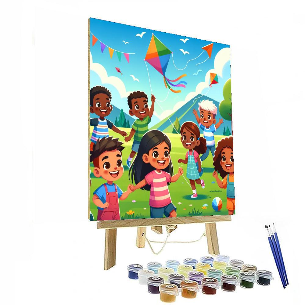 Sunny Summer Fun Painting Number Kit