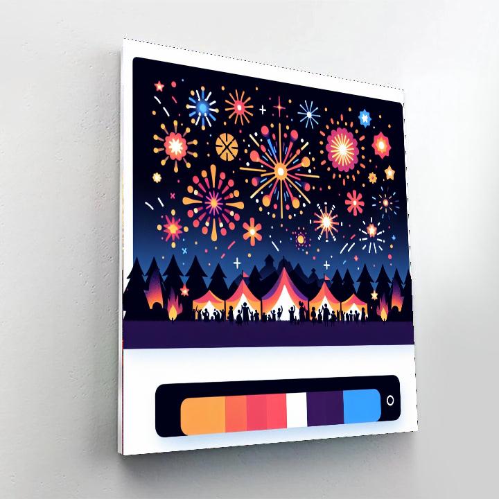 Fantastic Fireworks Fiesta Paint By Color