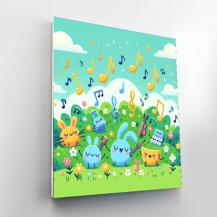 Magical Melody Meadow Paint By Numbers Art