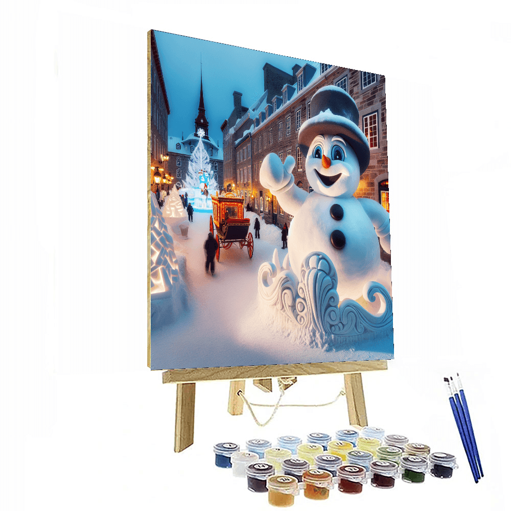 Carnival Of Quebec - Quebec City, Canada Number Painting