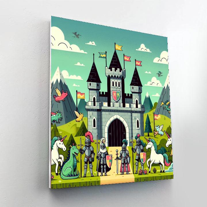 Hero's Medieval Adventure Painting Number Kit