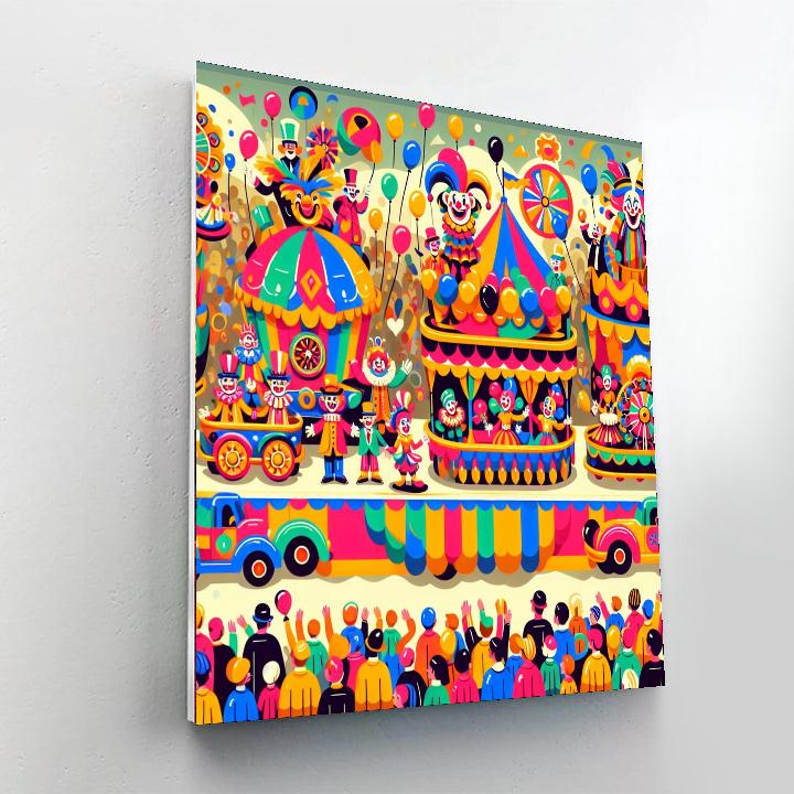 Circus Carnival Parade Number Painting
