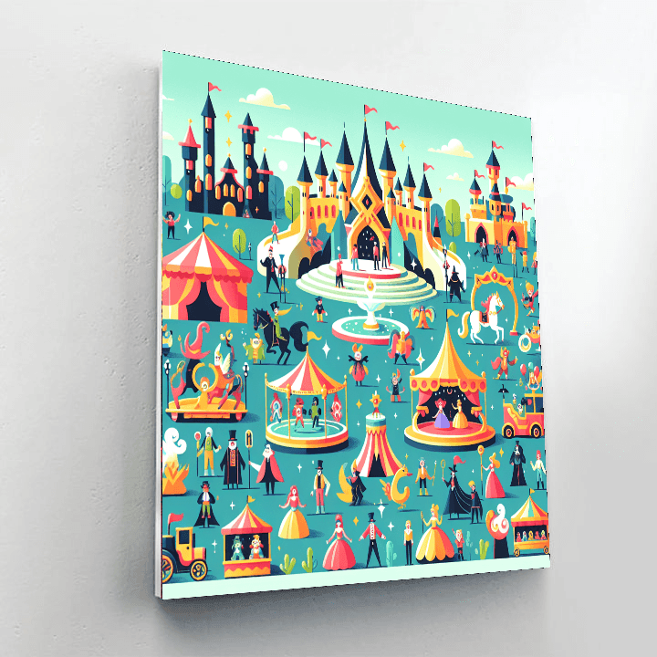 Joyful Kingdom Carnival Number Painting