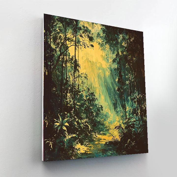 Nandalal Bose Inspired Forest's Whispering Wisdom  Painting Number Kit