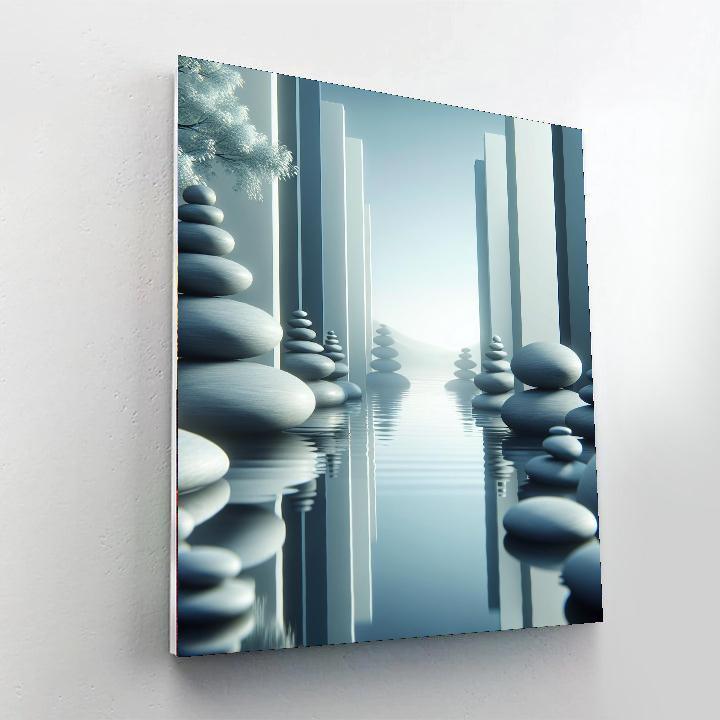 Harmonious Zen Stones Painting Number Kit