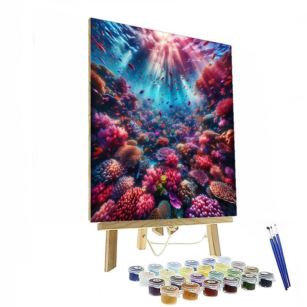 Underwater Coral Reef Wonderland Painting By Numbers Kit