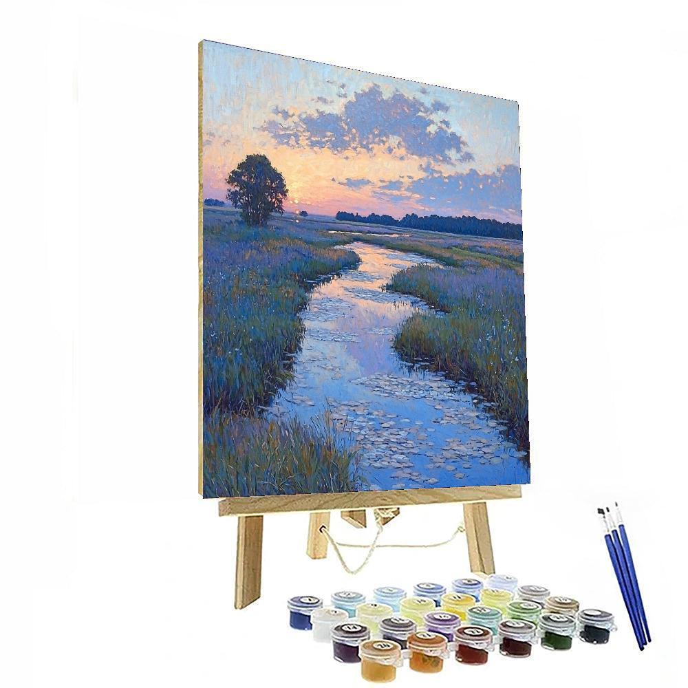 John Singer Sargent Inspired Evening Tranquility  Number Painting