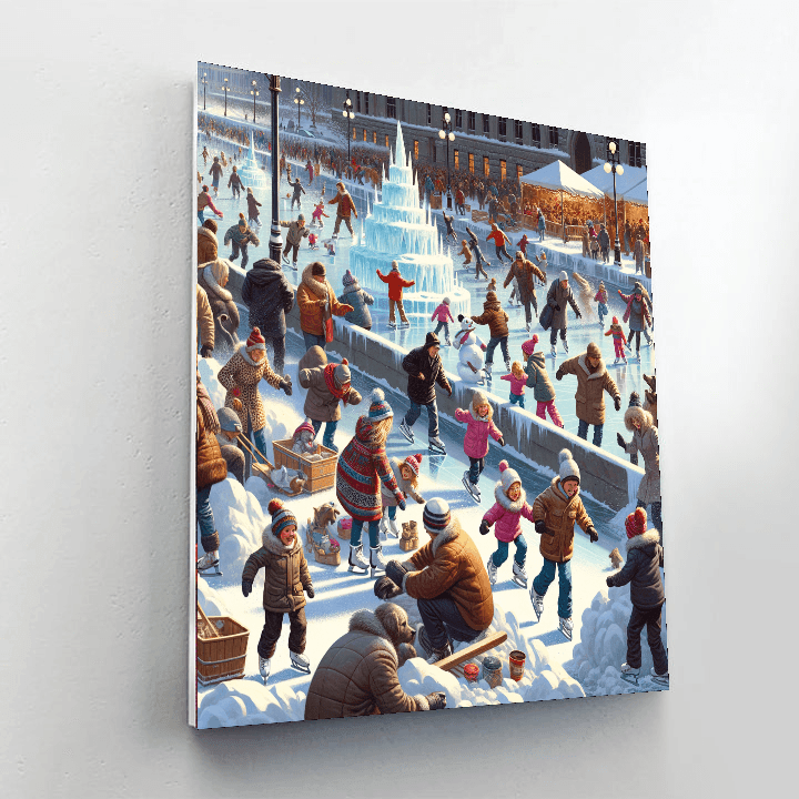 Winterlude - Ottawa, Canada Painting Number Kit