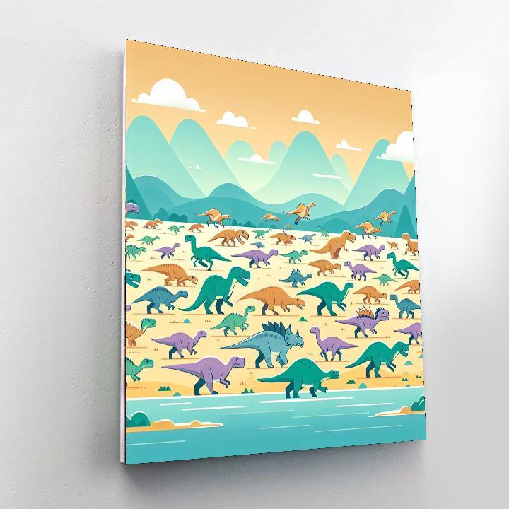 The Great Dinosaur Migration Paint By Color