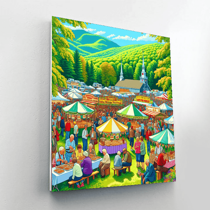 Vermont Maple Festival - Usa Painting By Numbers Kit