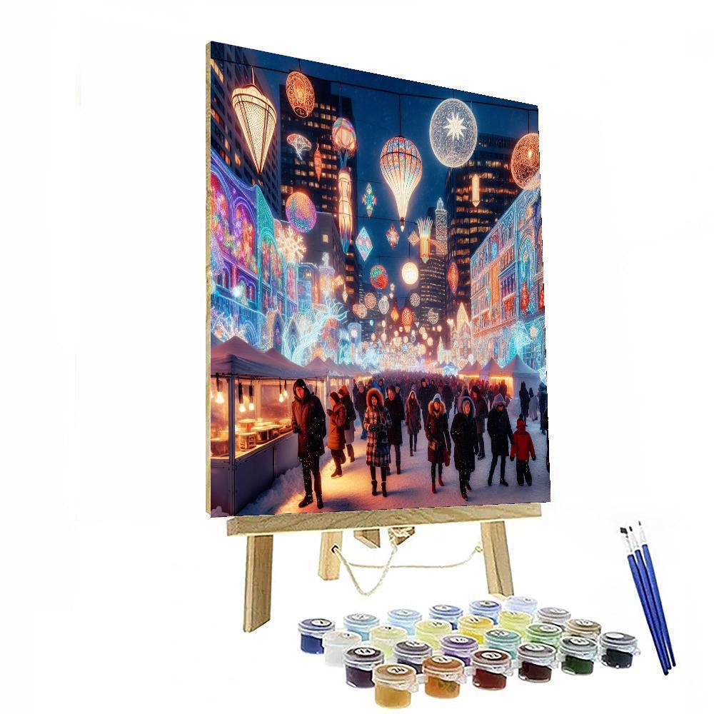 Montreal En Lumiere Festival Numbered Painting Kits