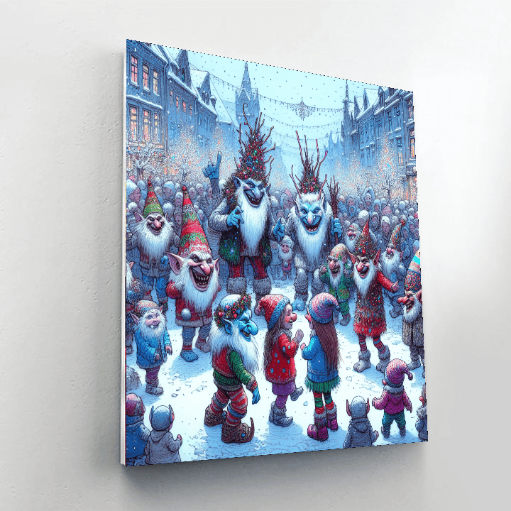 Yule Lads Festival - Reykjavik, Iceland Paint By Color