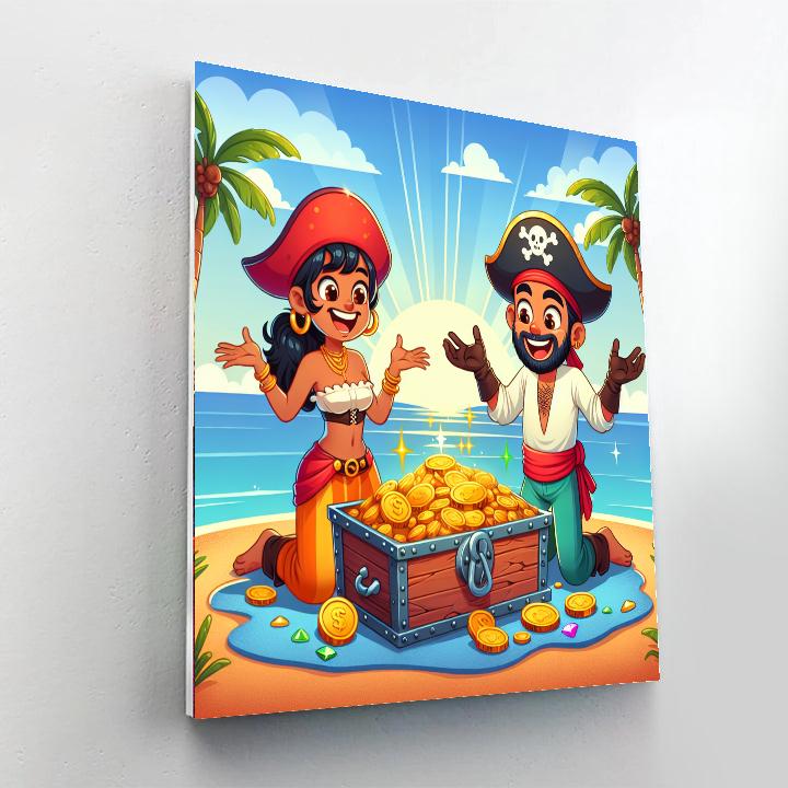 Pirate Adventure Shores Number Painting