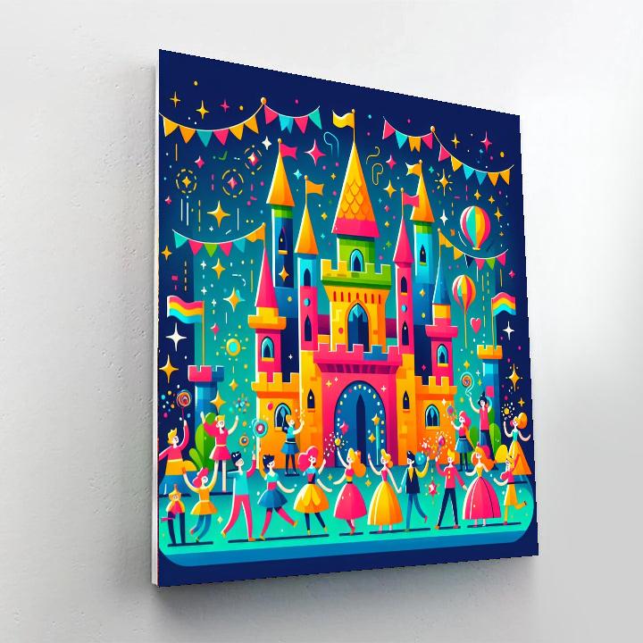 Castle Magic Festivities Painting By Numbers Kit