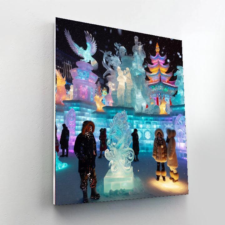 Snow And Ice Sculpture Festival - Belgium Paint By Numbers Kits