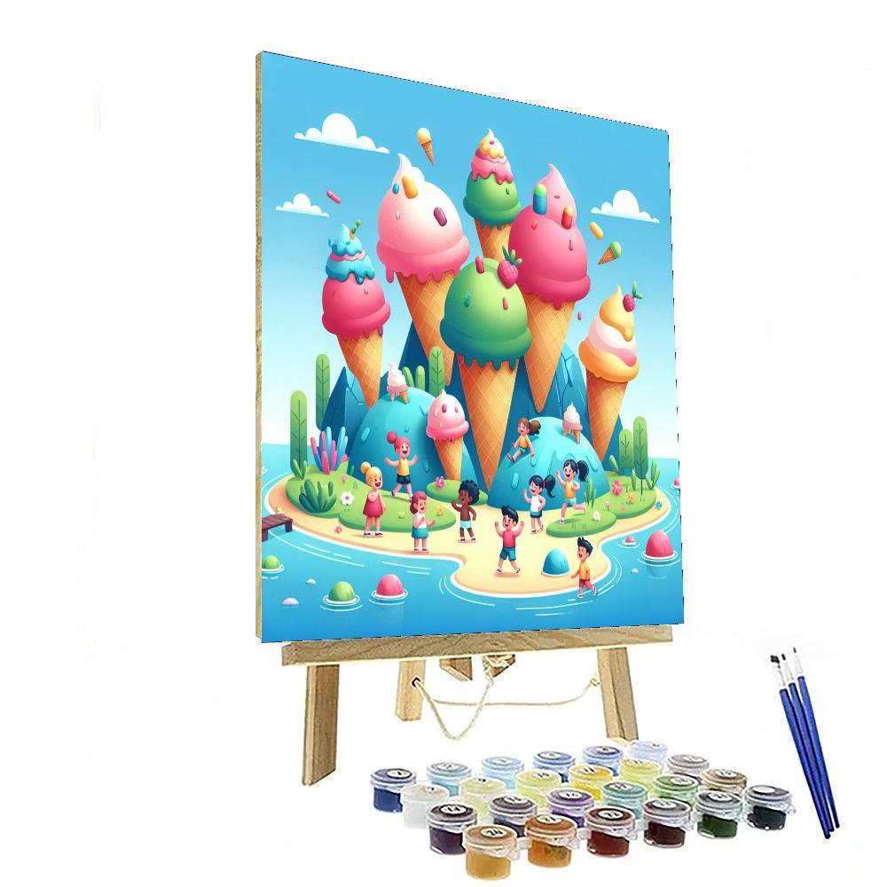 Ice Cream Island Fiesta Paint By Number