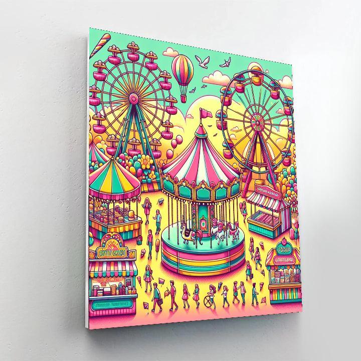 Joyful Summer Carnival Numbered Painting Kits