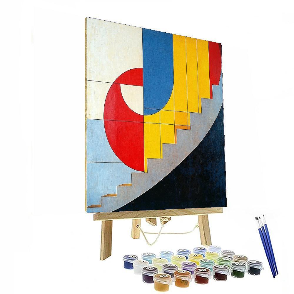 Wassily Kandinsky Inspired Bauhaus Geometry  Paint By Numbers Kits