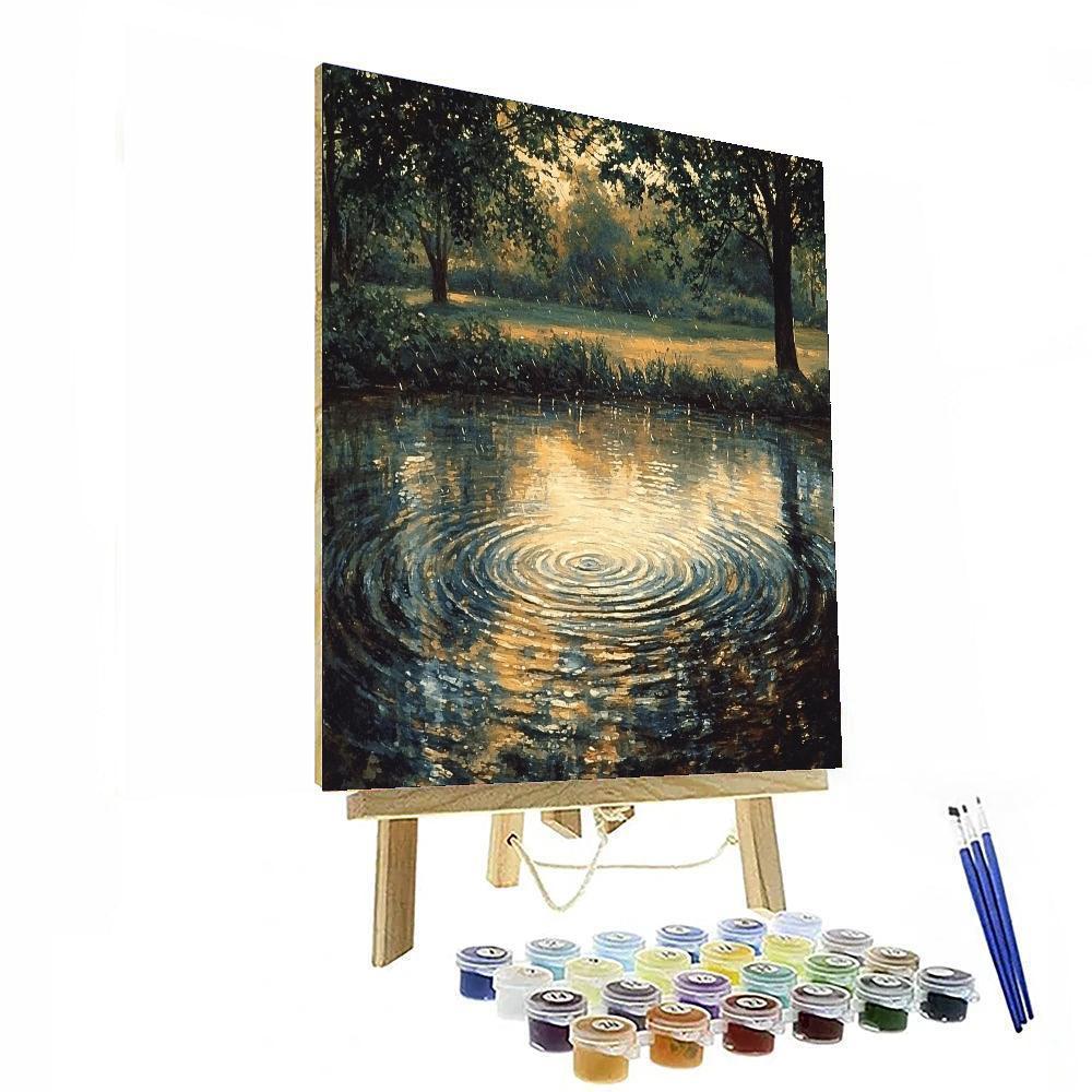 Edgar Degas Inspired Reflections In The Rain  Paint By Numbers