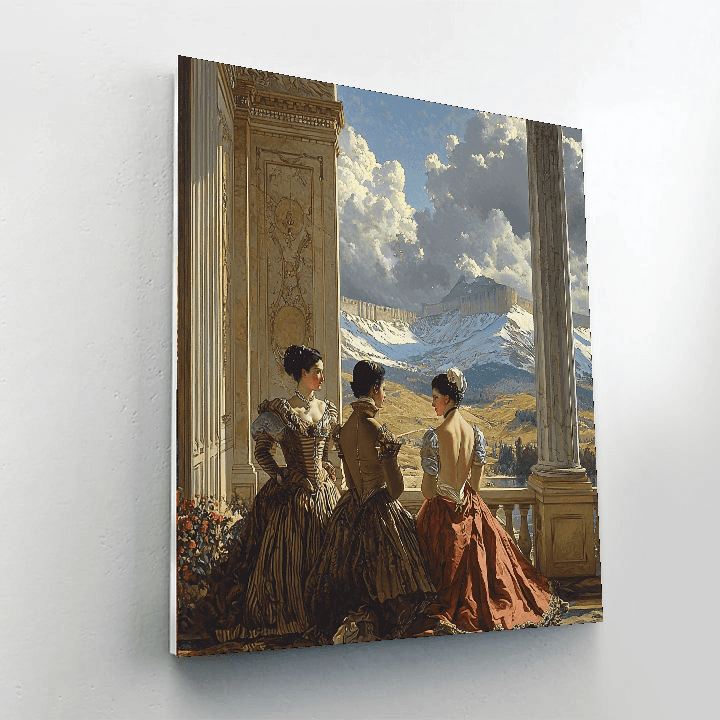 Jean-Auguste-Dominique Ingres Inspired Echoes Of The Past  Paint By Numbers Art