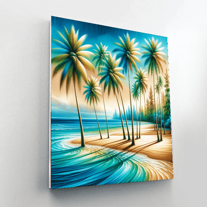 Sunny Tropical Paradise Paint By Numbers