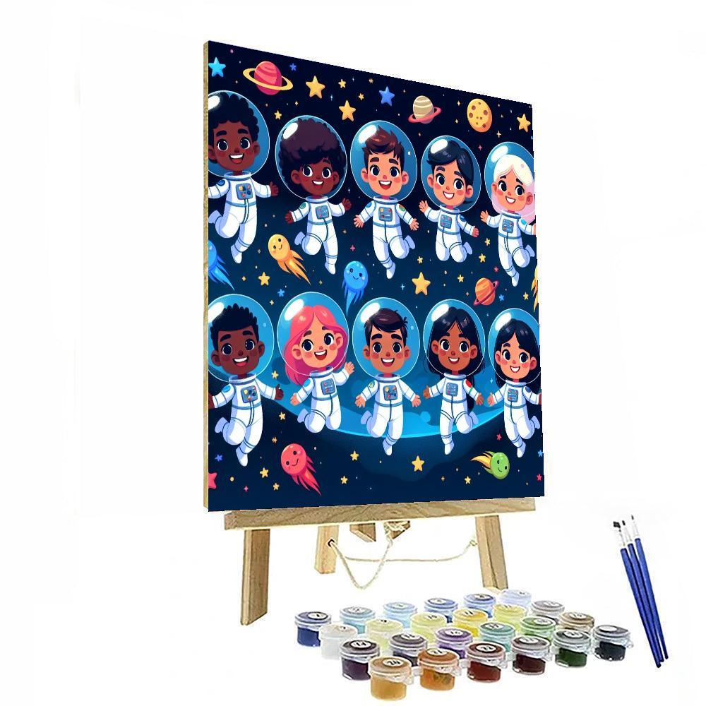 Cosmic Star Adventures Paint By Color