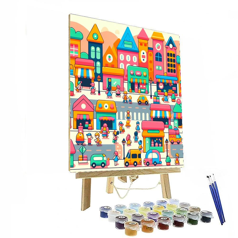 Tiny Town Adventure Number Painting