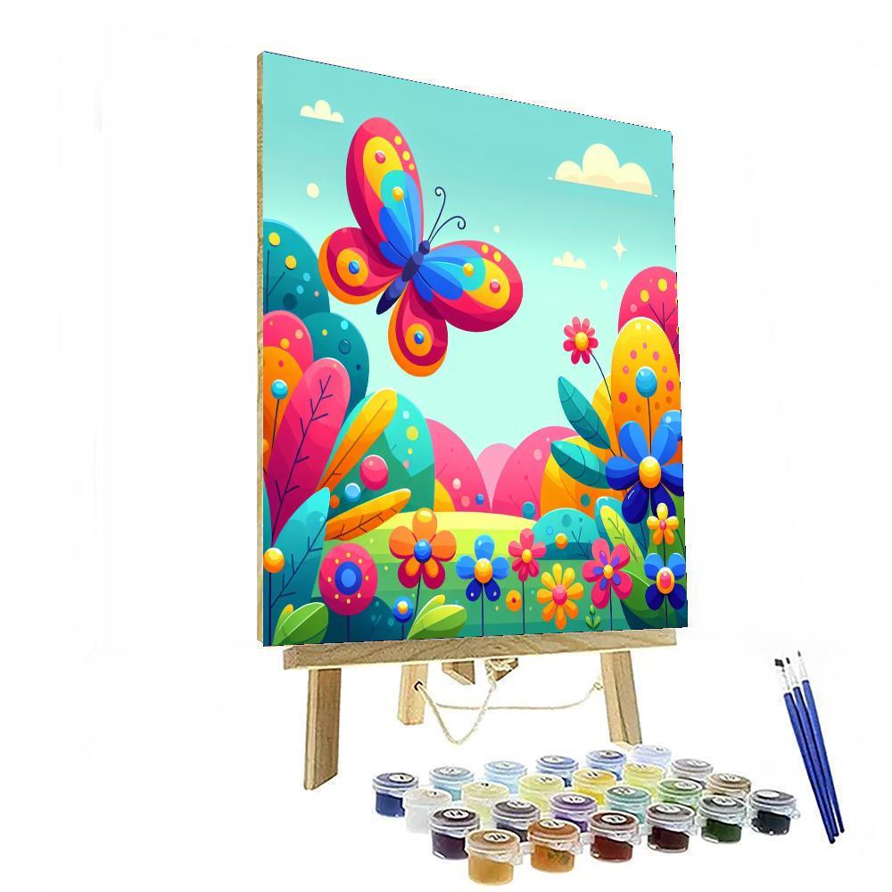Bubbly Butterfly Adventure Paint By Number