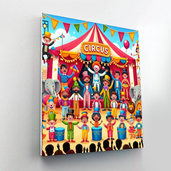 Playful Circus Show Paint By Numbers Kits