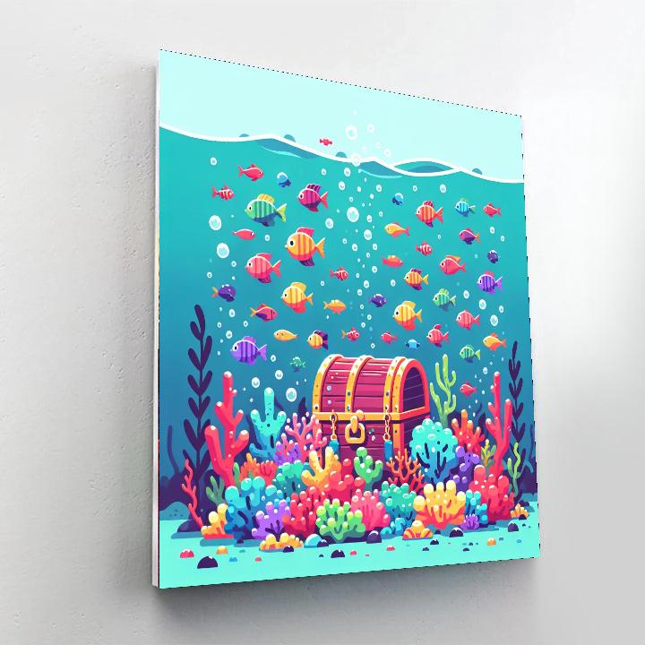 Underwater Treasure Island Paint By Numbers