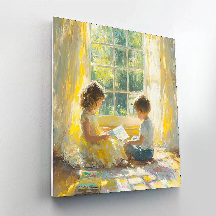 Playful Morning Light DIY Paint By Numbers