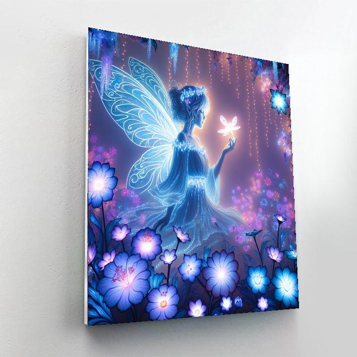 Mystical Fairy Glow-in-the-dark Garden Paint By Numbers Art